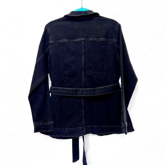 Old Navy Black Jean Jacket‎ Classic Denim Style L - Picture 7 of 8
